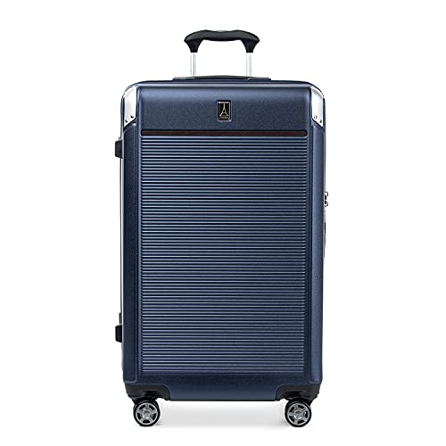 Travelpro Platinum Elite Hardside Checked Luggage, True Navy, 28-Inch - color: True Navy Blue, size: Checked- Large 28-Inch