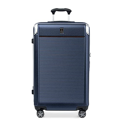 Travelpro Platinum Elite Hardside Checked Luggage, True Navy, 28-Inch - color: True Navy Blue, size: Checked- Large 28-Inch
