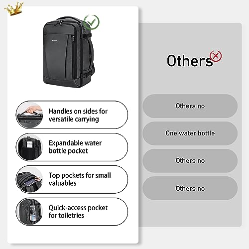 ECOHUB Travel Backpack 18x14x8 Frontier Airlines Personal Item Bag Ash Grey - color: Grey, size: 18 inch