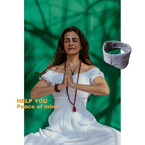 FAN WU Cotton Sleep Mask with Travel Pouch, Zero-Pressure Blackout Mask