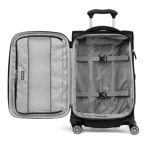 Travelpro Softsided 3PC Expandable Luggage (20/25/29), TSA Lock, Jet Black - color: Jet Black, size: 3-Piece Set (20/25/29)