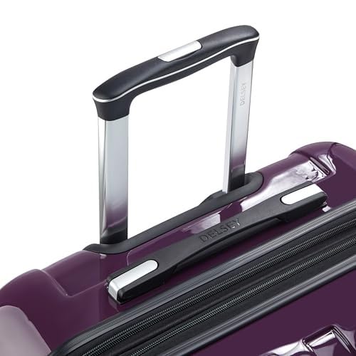 DELSEY Paris Helium Aero, 24 Inch Checked-Medium Luggage, Plum - color: Plum, size: Checked-Medium 24 Inch