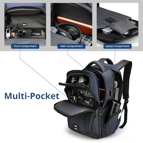 Swissdigital Design Laptop Backpack for Men Fit 15.6" Computer SD1695-12 - color: Blue