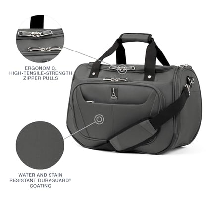 Travelpro Maxlite 5 Softside Carry-On & Tote 2-Piece Set, Grey, (Tote/21) - color: Shadow Grey, size: 2-Piece Set (21/Tote)