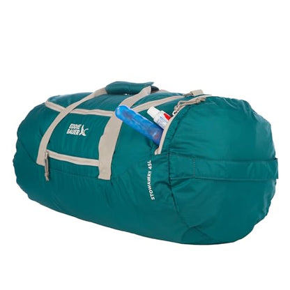 Eddie Bauer Stowaway Packable Duffel Bag| Travel | Foldable | Lightweight | Durable | Ripstop Polyester | 23" Length | 45L Capacity - Deep Sea - color: Deep Sea
