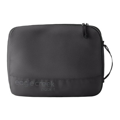 Eagle Creek Pack-It Reveal Expansion Cube - Adjustable Storage Cube Carrier Bag Case for Travel - Durable Compression Zipper - Water-Resistant - Sustainable - Medium - Black - color: Black