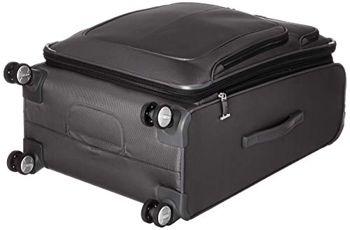 Samsonite Solyte DLX Softside Expandable Luggage with Spinner Wheels, Mineral Grey, Checked-Medium 25-Inch - color: Mineral Grey, size: Checked-Medium 25-Inch
