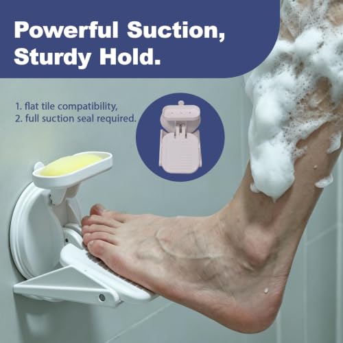 Shower Foot Rest for Leg Shaving, for RV Bathrooms, Foldable & Portable