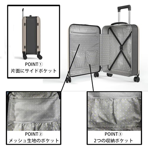 ROLLINK Foldable Flex 360 Medium Checked Suitcase 26” – Hardshell Luggage, Double Spinner Wheels, TSA Lock, Lightweight & Durable Travel Case – Scratch, Water & Impact Resistant (Warm Grey) - color: Warm Grey, size: Checked-Medium 26-Inch