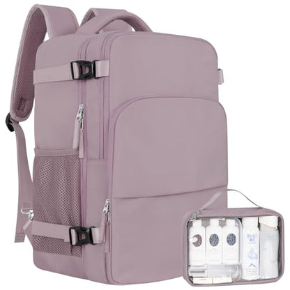 Sinaliy Travel Backpack, TSA Carry on Flight Approved Backpack - color: Purple, size: X-Large