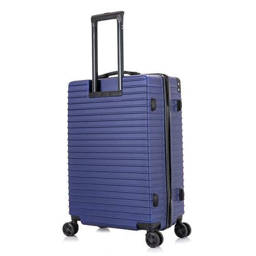 DUKAP TOUR 24-Inch Medium Hardside Spinner Luggage TSA Lock Durable Blue - color: Blue, size: 24 Inch