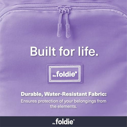 The Foldie Packable Backpack for Travel 32L - Lightweight Foldable Backpacks with Trolly Sleeve & RFID Protection - Water-repellent Casual Daypack Backpacks for Hiking, Camping & Gym - Lilac - color: Lilac