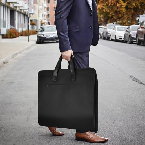 Univivi 43 Inch Garment Bags for Travel, Heavy Duty Suit Travel Bag, Black
