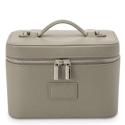 ETOILE - Mini Vanity Case Pebble - Stylish Travel Makeup Bag Organizer With Removable Dividers - color: Pebble