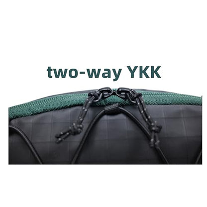 Travel Fanny Pack 3L, Crossbody Adjustable Strap, Padded Back, Water Repellent - color: Black Stealth