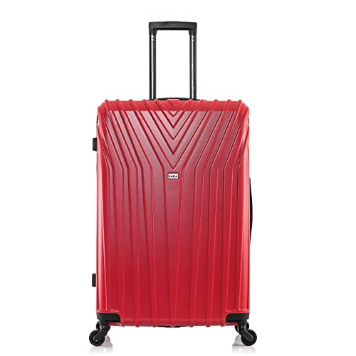 InUSA VASTY 28-Inch Large Hardside Spinner Luggage Lightweight Durable Red - color: Red, size: 28 Inch