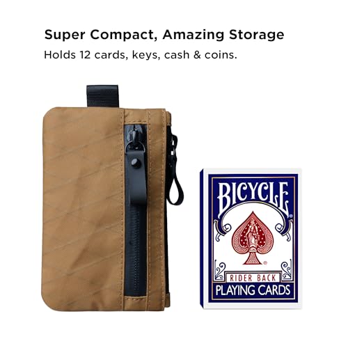 ALPAKA Zip Pouch RFID-Blocking Mens Wallet Coyote Brown - color: Coyote Brown