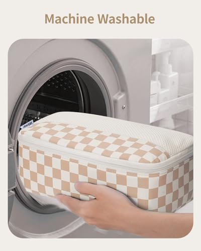 Narwey Packing Cubes for Travel, Luggage Organizer Bags for Women Kids - color: Light Checkerboard