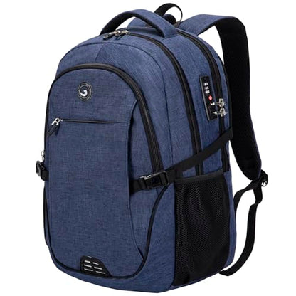 SHRRADOO Travel Laptop Backpack for Men Women, College High Schoolbag - color: Royal Blue