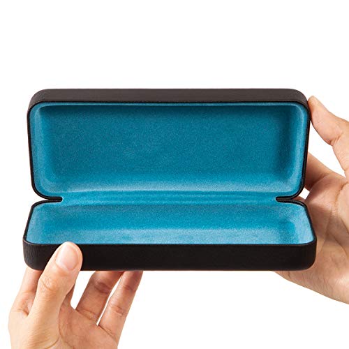 TRIUMPH VISION Sunglasses Case Hard Shell Glasses Case Eyewear Eyeglasses - color: Matte Black, size: Large for sunglasses