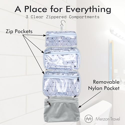 All Week Kit Hanging Toiletry Bag | HNG-733 Silver