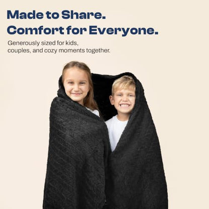 EverSnug Travel Blanket & Pillow 68x42 - Premium Ultra-Soft Microfleece 2 in 1 Compact & Packable Flight Blanket with Soft Bag Pillowcase, Hand Luggage Sleeve and Backpack Clip (Black) - color: Black