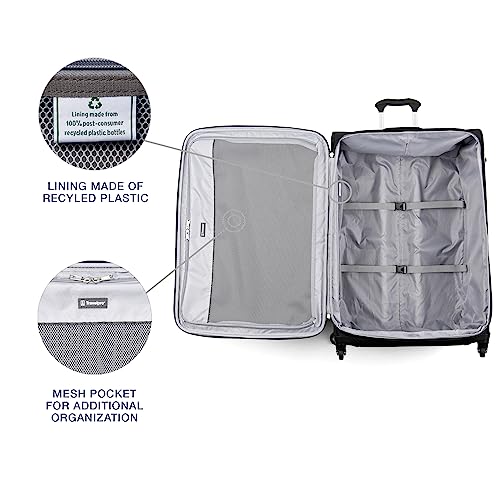 Travelpro Maxlite 5 Softside Checked Luggage Spinner, Black, 29-Inch - color: Black, size: Checked-Large 29-Inch