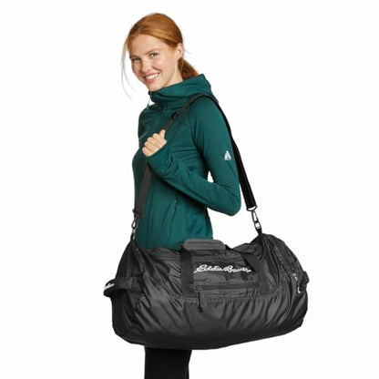 Eddie Bauer Stowaway Packable Duffel Bag| Travel | Foldable | Lightweight | Durable | Ripstop Polyester | 23" Length | 45L Capacity - Spruce Green - color: Spruce