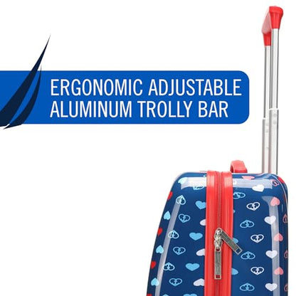 Nautica Kids Luggage - 18" Rolling Hardside Upright Carry-on Suitcase with Spinner Wheels, Peace Print - color: Nautica Peace