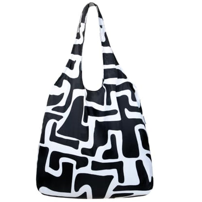 Nanobag Standard 19L Tote Foldable Packable Reusable Grocery Shopping Bag - color: Ink Maze