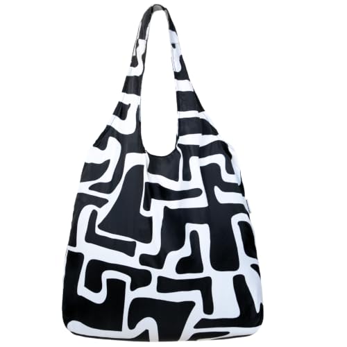 Nanobag Standard 19L Tote Foldable Packable Reusable Grocery Shopping Bag - color: Ink Maze
