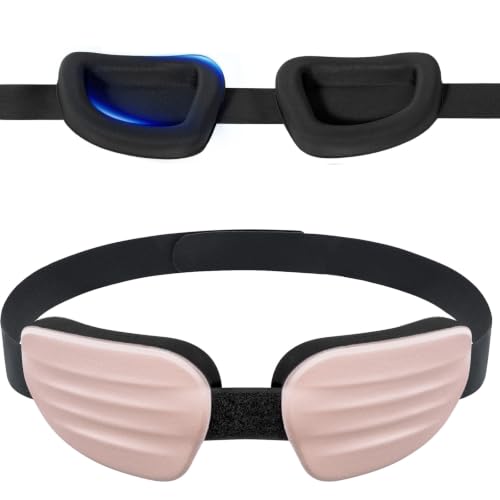 Pink Sleep Mask for Women, 3D Blackout Sleep Mask with Adjustable Eye Cups - color: Pink
