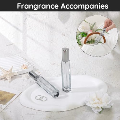 Segbeauty 0.34oz Empty Travel Cologne Sprayer, 2pcs 10ml Small Perfume Spray Bottle Refillable, Gray Travel Perfume Atomizer Glass Bottles Set with Refill Kit, Mini Fragrance Atomizer Portable - color: Gray