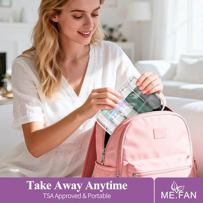 ME.FAN 18 Pack Travel Bottles for Toiletries, TSA Approved, Desert Sage - color: Desert Sage