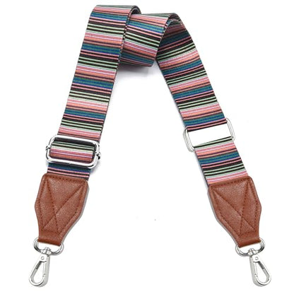 LEMEDE Purse Strap Replacement Crossbody 1.5" Wide Shoulder Strap Adjustable Straps Handbag Strap Replacement Belts - color: Brown-38s-pattern-009