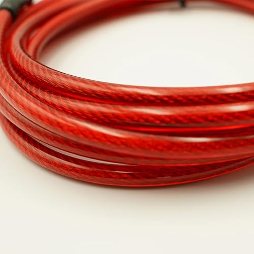 DoubleLock Otter Outdoor Tether Cable Combination Lock (6mm) – 10ft Weatherproof Steel Cable, Keyless Resettable Lock for Outdoor Gear, Bikes, Coolers, Kayaks, and Sports Equipment - size: 6mm