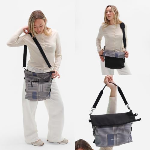 Sherpani Vale, Anti-Theft Crossbody Tote for Women - color: Blue Print