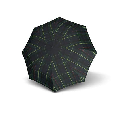 Knirps T.200 Medium Duomatic Umbrella, Check Hunter - color: Check Hunter