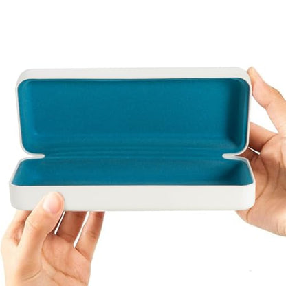 TRIUMPH VISION Sunglasses Case Hard Shell Glasses Case Eyewear Eyeglasses - color: White, size: Large for sunglasses
