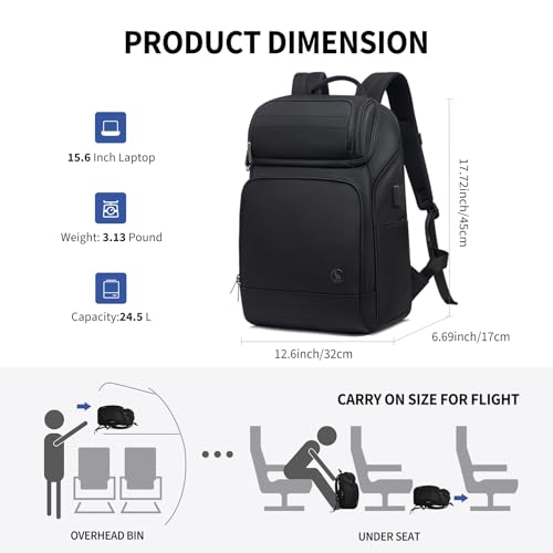 OIWAS 15.6 Inch Laptop Backpack with USB Charging Port & Air Weight System - style: 23l