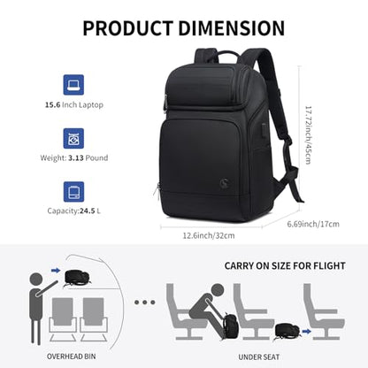 OIWAS 15.6 Inch Laptop Backpack with USB Charging Port & Air Weight System - style: 23l