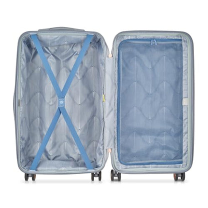 DELSEY PARIS Cruise 3.0, 26 Inch Checked Trunk Luggage, Platinum - color: Platinum, size: Checked 26 Inch Trunk