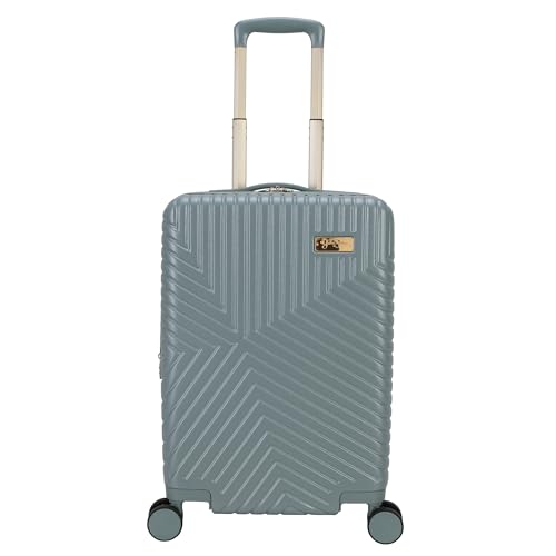 Jessica Simpson Abilene 2-Piece Set (20" & 28") Expandable 8-Wheel Spinner Large Checked Luggage Suitcase, Chinois Green - color: Chinois Green, size: 2-Piece Set