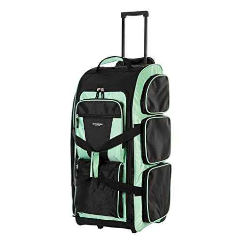 Travelers Club Xpedition 30 Inch Multi-Pocket Upright Rolling Duffel Bag - color: 씨폼.