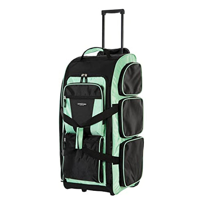 Travelers Club Xpedition 30 Inch Multi-Pocket Upright Rolling Duffel Bag - color: 씨폼.
