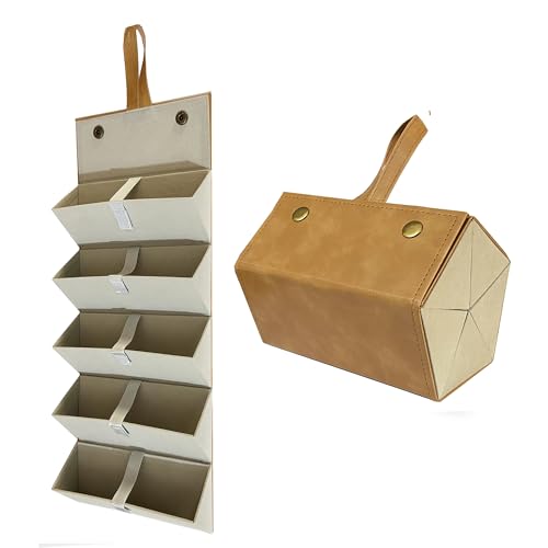 Longjet Sunglasses Organizer Travel Glasses Case Eyeglasses Storage Box - color: Tan