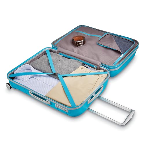 Samsonite Freeform Large Checked Luggage with Dual 360° Spinner Wheels - TSA Lock, Airline-Approved - Lightweight Durable Polypropylene Expandable Hardshell - Ocean Blue - color: Ocean Blue, size: Checked-Large Spinner