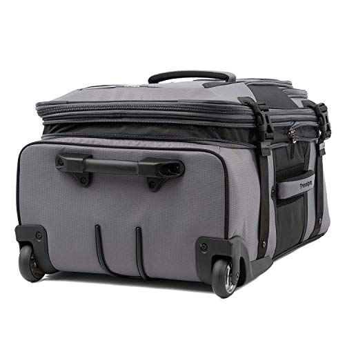 Travelpro Bold Softside Checked Rollaboard, Grey/Black, 25-Inch - color: Grey/Black, size: Checked-Medium 25-Inch