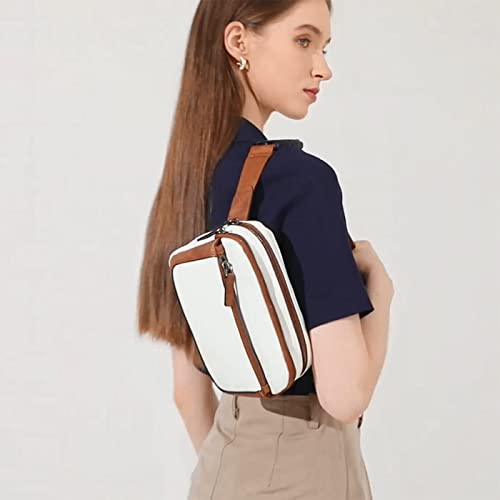 Fanny Packs for Women, Large Vegan Leather Waterproof Belt Bag, Gray - color: Grey