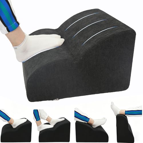 Foot Rest for Under Desk at Work.Multifunctional 3-Tier Foot Stool - color: A-black